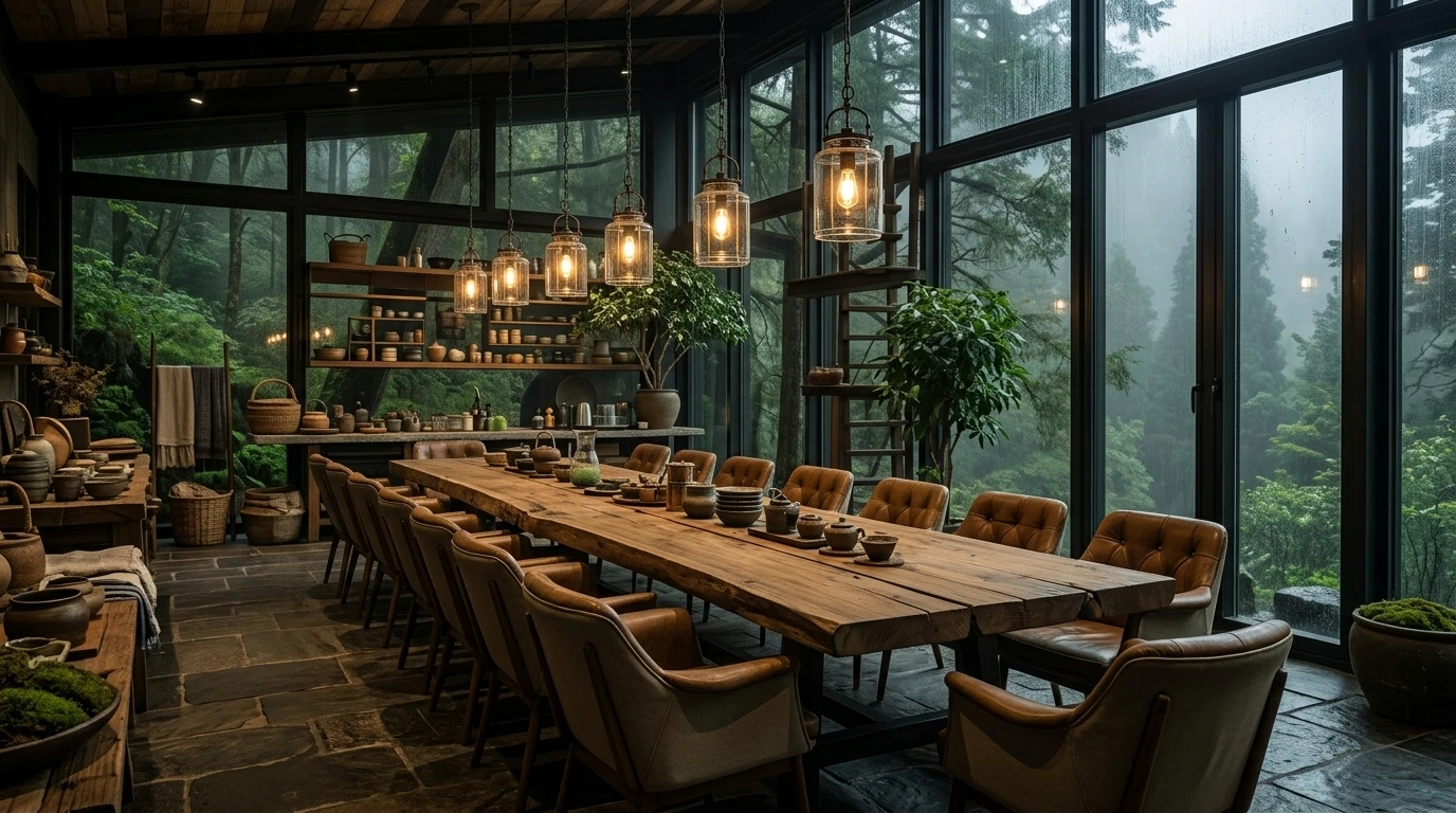 Restaurant dining room interior